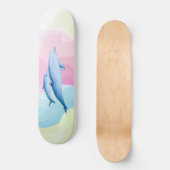 Phantastisches Meer mit Delphinen Skateboard (Vorderseite)