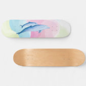 Phantastisches Meer mit Delphinen Skateboard (Horizontal)