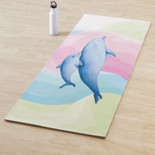 Phantastisches Meer mit Delphinen Yogamatte (Beispiel)