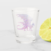Phantastisches Mosaikglas Schnapsglas (Rückseite)