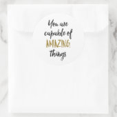 Phantastisches Motivierend Zitat Runder Aufkleber (Tasche)