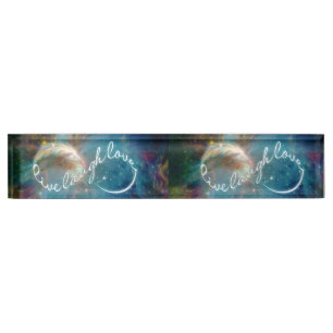 Phantastisches mystisches Symbol für "Live Lagh L Namensplakette