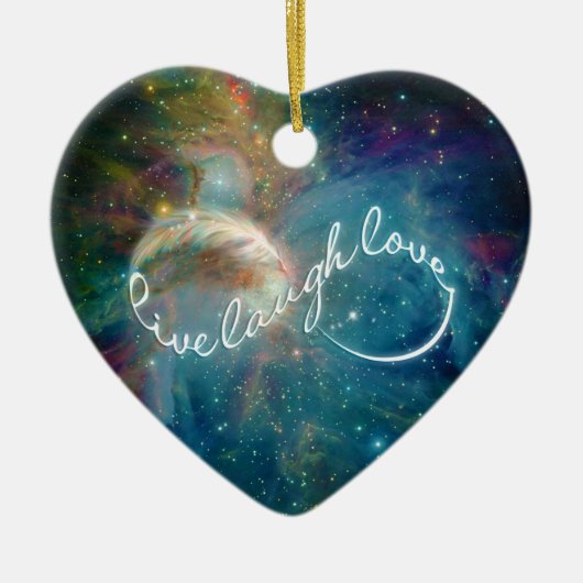 Phantastisches mystisches Symbol für "Live Lagh Li Keramik Ornament (Vorne)