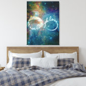 Phantastisches mystisches Symbol für "Live Lagh Li Leinwanddruck (Insitu (Schlafzimmer))