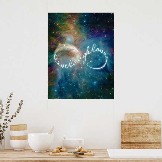 Phantastisches mystisches Symbol für "Live Lagh Li Poster (Küche)