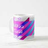 Phantastisches neues Wellenneondesign Kaffeetasse (Vorderseite Links)
