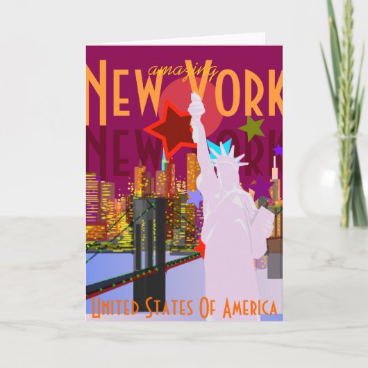 Phantastisches New York Karte (Vorderseite)