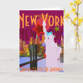 Phantastisches New York Karte (Gelbe Blume)