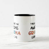 Phantastisches Oma | Funny Gifts for Oma Zweifarbige Tasse (Mittel)