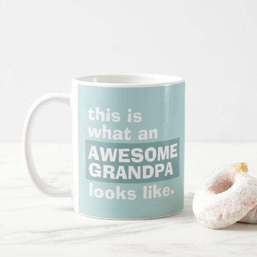 Phantastisches Opa-Geschenk Einzigartiges Modern K Kaffeetasse (Mit Donut)