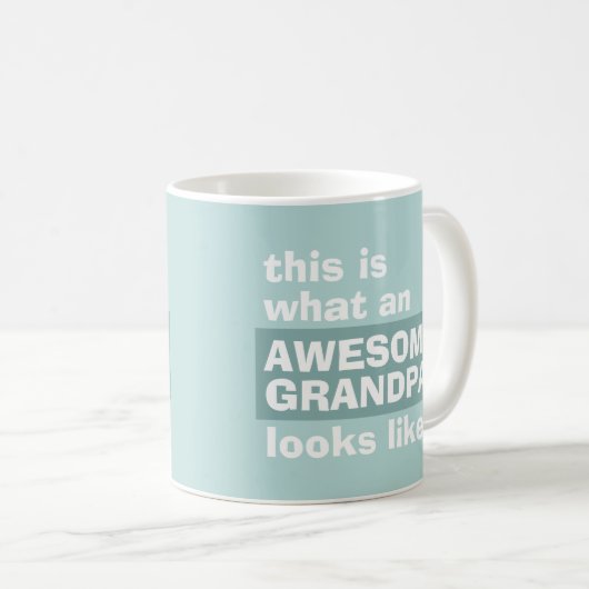 Phantastisches Opa-Geschenk Einzigartiges Modern K Kaffeetasse (VorderseiteRechts)
