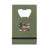 Phantastisches Patriotisches Militär einzigartig Geldkarten Flaschenöffner (Rückseite)
