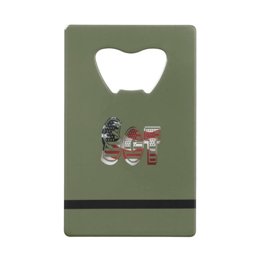 Phantastisches Patriotisches Militär einzigartig Geldkarten Flaschenöffner (Rückseite)