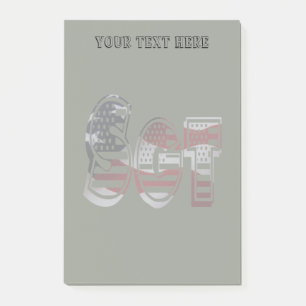 Phantastisches Patriotisches Militär einzigartig Post-it Klebezettel