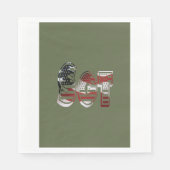 Phantastisches Patriotisches Militär einzigartig Serviette (Vorderseite)