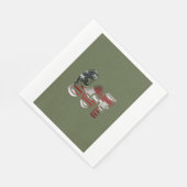 Phantastisches Patriotisches Militär einzigartig Serviette (Ecke)