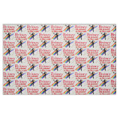 PHANTASTISCHES PERSONALISIERTES VOLLEYBALL-MÄDCHEN STOFF (Fat Quarter (45,7 x 55,9 cm))