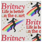 PHANTASTISCHES PERSONALISIERTES VOLLEYBALL-MÄDCHEN STOFF (Nahaufnahme)