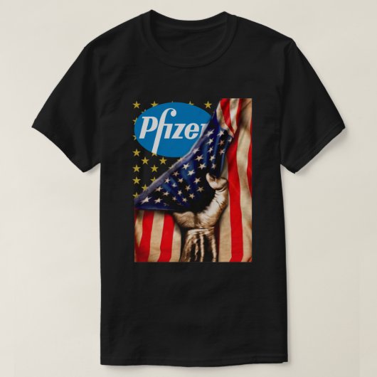 Phantastisches Pfizer-Logo und Shirt der amerikani (Design vorne)