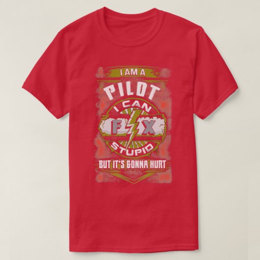 Phantastisches Piloten kann es reparieren T-Shirt (Design vorne)