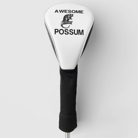 PHANTASTISCHES POSSUM GOLF HEADCOVER (Vorderseite)