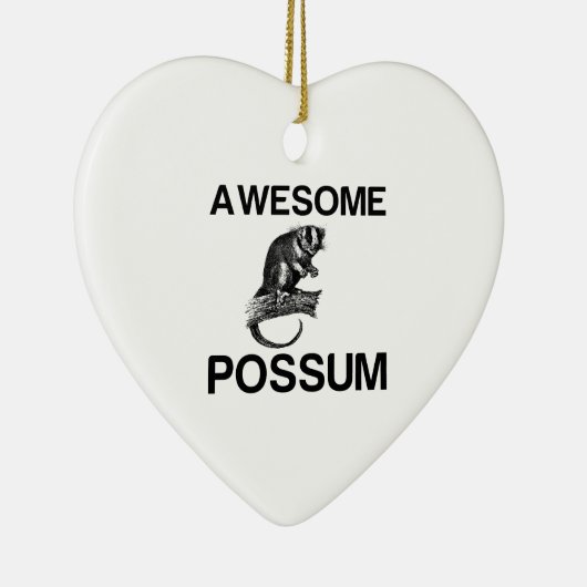 PHANTASTISCHES POSSUM KERAMIK ORNAMENT (Rechts)