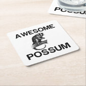 PHANTASTISCHES POSSUM RECHTECKIGER PAPPUNTERSETZER (angewinkelt)