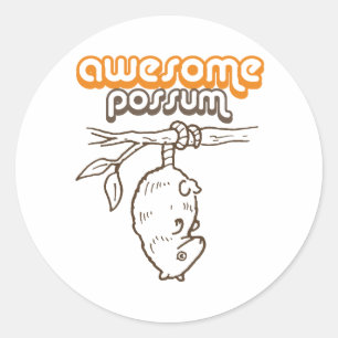 PHANTASTISCHES POSSUM RUNDER AUFKLEBER