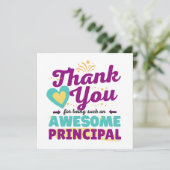 Phantastisches Prinzip, vielen Dank Karte (Stehend Vorderseite)