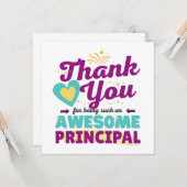 Phantastisches Prinzip, vielen Dank Karte (Vorderseite/Rückseite Beispiel)