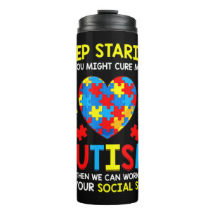 Phantastisches Puzzle Piece Thirt Autismus Bewusst Thermosbecher