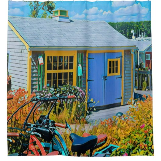 Phantastisches Radzeichnen Duschvorhang (Vorderseite)