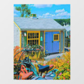 Phantastisches Radzeichnen Fensteraufkleber (Blatt)