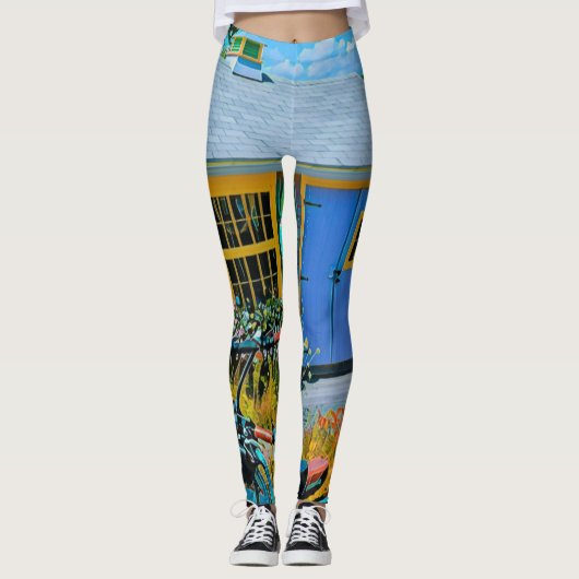 Phantastisches Radzeichnen Leggings (Vorderseite)