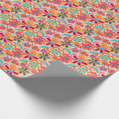 Phantastisches Retro-Fliesenpapier Geschenkpapier (Ecke)