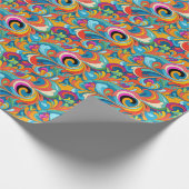 Phantastisches Retro-Kachelmuster Geschenkpapier (Ecke)