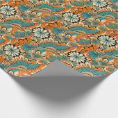 Phantastisches Retro-Kachelmuster Geschenkpapier (Ecke)