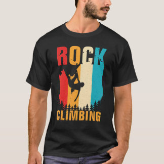 Phantastisches Rock Klettern Retro Bergsteigen T-Shirt