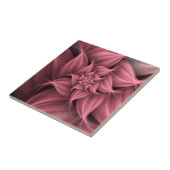 Phantastisches rosa Blume Fraktal Fliese (Seite)