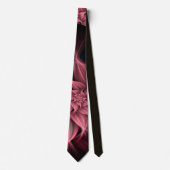 Phantastisches Rosa Korallen Blume Fraktal Krawatte (Vorderseite)