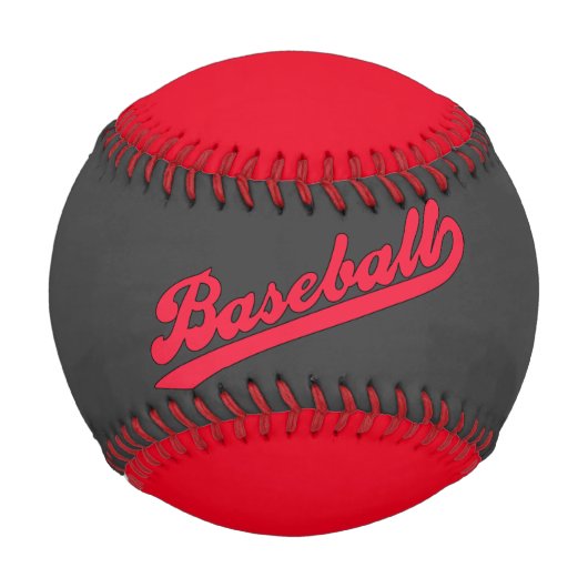 Phantastisches rotes Sportbaseball Baseball (Vorderseite)