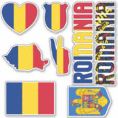 Phantastisches Rumänien - Staatssymbole Aufkleber (Vorderseite)