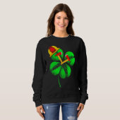 Phantastisches Saint Patrick S Day Feuerwehrschiff Sweatshirt (Vorne ganz)
