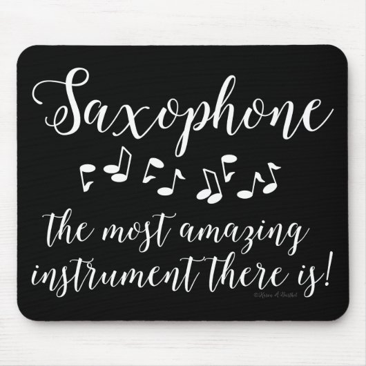 Phantastisches Saxophon Mousepad (Vorne)