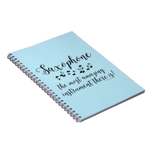 Phantastisches Saxophon Notizblock (Rechte Seite)