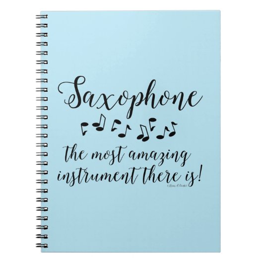 Phantastisches Saxophon Notizblock (Vorderseite)