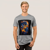 Phantastisches Shirt des Drachen Tri-Blend (Vorderseite voll)