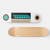 Phantastisches Skateboard "Tsunami" personalisierb (Horizontal)