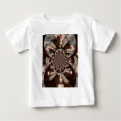 Phantastisches Snowman Kaleidoskop Design Baby T-shirt (Vorderseite)