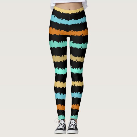 Phantastisches Sommermuster Leggings (Vorderseite)